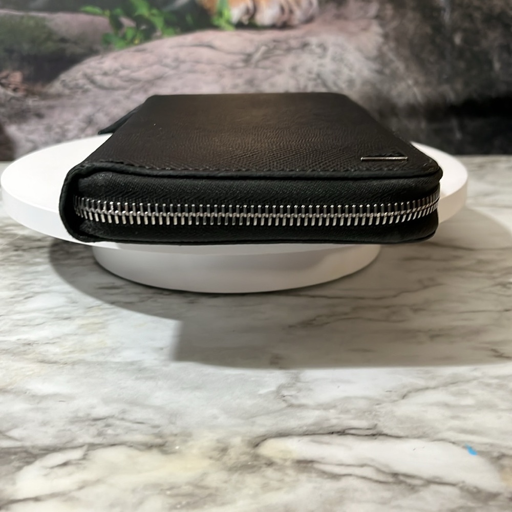 PRADA long Business Wallet Black Staffiano Leather Unisex. In GUC. - Picture 6 of 17